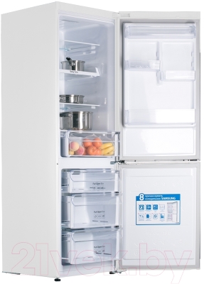 Холодильник с морозильником Samsung RB33J3200WW/WT