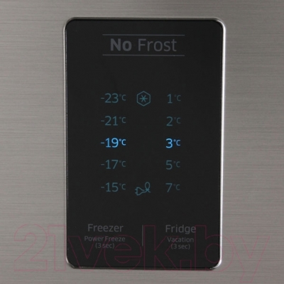 Холодильник с морозильником Samsung RB33J3220SA/WT