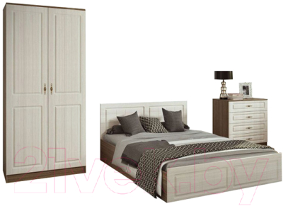 Комплект мебели для спальни ДСВ Ницца № 2 (ясень)
