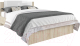 Двуспальная кровать ДСВ Софи СКР 1600.1 (сонома/белый глянец) - 