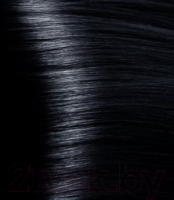 Крем-краска для волос Kapous Studio Professional с женьшенем и рисовыми протеинами 1.10 (иссиня-черный)