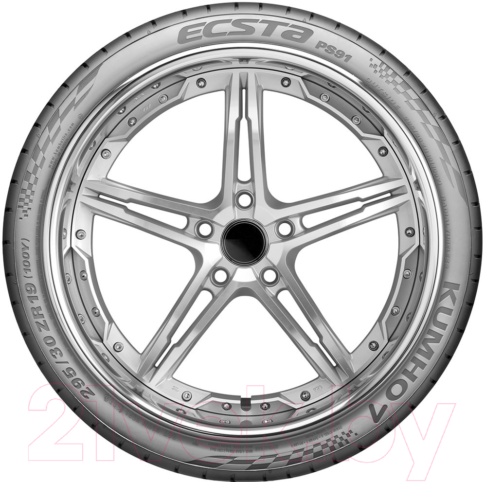 Летняя шина Kumho Ecsta PS91 255/30R19 91Y — фото 2
