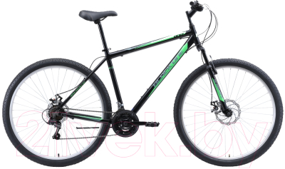 Велосипед Black One Onix 29 D Alloy 2020 (18, черный/серый/зеленый)