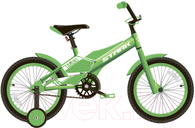 Детский велосипед STARK Tanuki 16 Boy 2020 (зеленый/белый)