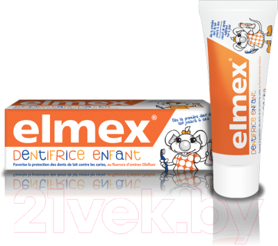 Зубная паста Elmex Для детей с 1-го зуба и до 6 лет (50мл)