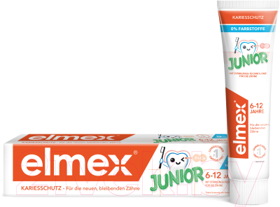 Зубная паста Elmex Junior для детей 6-12 лет (75мл)