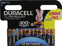 Комплект батареек Duracell UltraPower LR03/AAA (12шт) - 