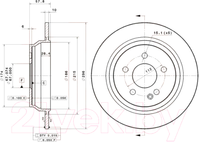 

Тормозной диск Brembo, 08840510