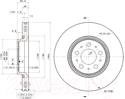 Тормозной диск Brembo 09913011