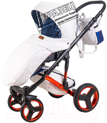 Детская универсальная коляска Ray Ultra Red 2 в 1 (2/бежевая кожа)