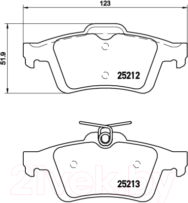 Тормозные колодки Brembo P24148