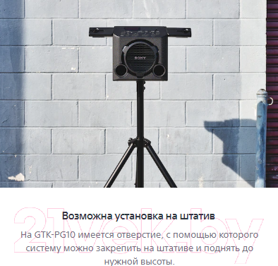 Изображение товара Минисистема Sony GTK-PG10