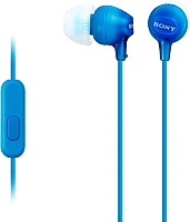 Наушники-гарнитура Sony MDR-EX14AP (синий) - 