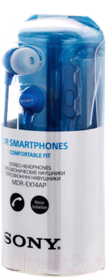 Изображение товара Наушники-гарнитура Sony MDR-EX14AP (синий)