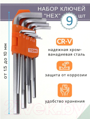 Набор ключей TDM SQ1020-0103