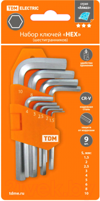 Набор ключей TDM SQ1020-0101