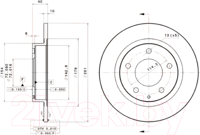 

Тормозной диск Brembo, 08735210