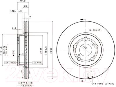 

Тормозной диск Brembo, 09739510