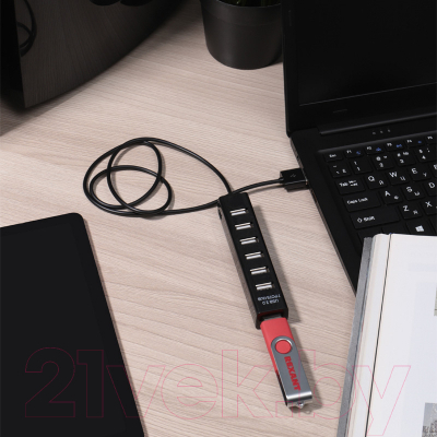Изображение товара USB-хаб Rexant 18-4107 (черный)