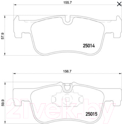 Изображение товара Тормозные колодки Brembo P06078
