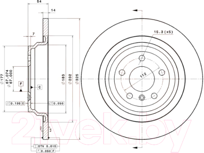 Тормозной диск Brembo 08A95711