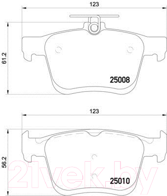 Тормозные колодки Brembo P85125