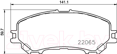 Тормозные колодки Brembo P56100