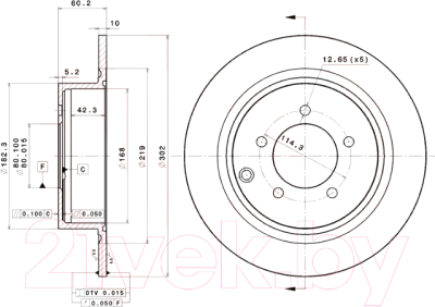 Тормозной диск Brembo 08C24711