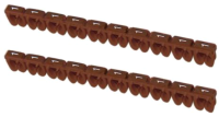 Маркер кабельный TDM SQ0534-0017 (150шт, коричневый) - 