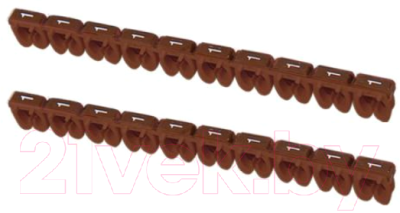 Маркер кабельный TDM SQ0534-0017 (150шт, коричневый)