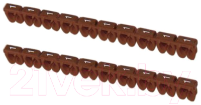 Маркер кабельный TDM SQ0534-0032 (100шт, коричневый)