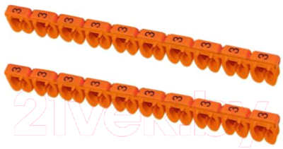 Маркер кабельный TDM SQ0534-0019 (150шт, оранжевый)