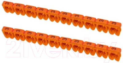Маркер кабельный TDM SQ0534-0004 (150шт, оранжевый)