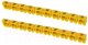 Маркер кабельный TDM SQ0534-0026 (150шт, желтый) - 