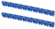 Маркер кабельный TDM SQ0534-0037 (100шт, голубой) - 
