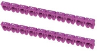 Маркер кабельный TDM SQ0534-0038 (100шт, фиолетовый) - 
