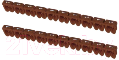 Маркер кабельный TDM SQ0534-0047 (100шт, коричневый)