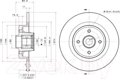 

Тормозной диск Brembo, 08A23817