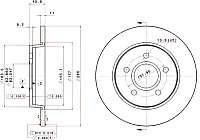 Тормозной диск Brembo 08A02921 - 