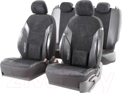 Комплект чехлов для сидений Autoprofi Comfort X COM-1505GV BK/BK