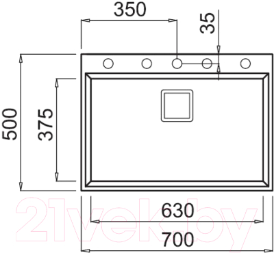 Мойка кухонная Elleci Karisma 120 White K96 / LKK12096