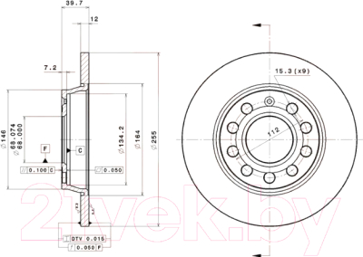 Тормозной диск Brembo 08991821