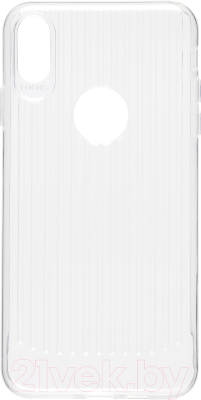 Чехол-накладка Case Focus для iPhone XS Max (прозрачный, глянец)