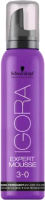 

Тонирующий мусс для волос Schwarzkopf Professional, Igora Expert Mousse Semi-Permanent Mousse Color 3-0