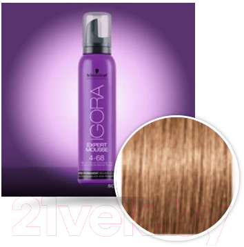 Тонирующий мусс для волос Schwarzkopf Professional Igora Expert Mousse Semi-Permanent Mousse Color 7-65 (100мл)