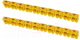 Маркер кабельный TDM SQ0534-0035 (100шт, желтый) - 