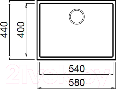 Мойка кухонная Elleci Quadra Undermount 110 Black K86 / LGQ11086BSO