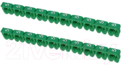 Маркер кабельный TDM SQ0534-0006 (150шт, зеленый)