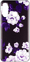 Чехол-накладка Case Print для P30 Lite (черно-белый цветок) - 
