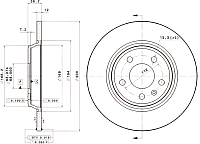 Тормозной диск Brembo 08A75911 - 